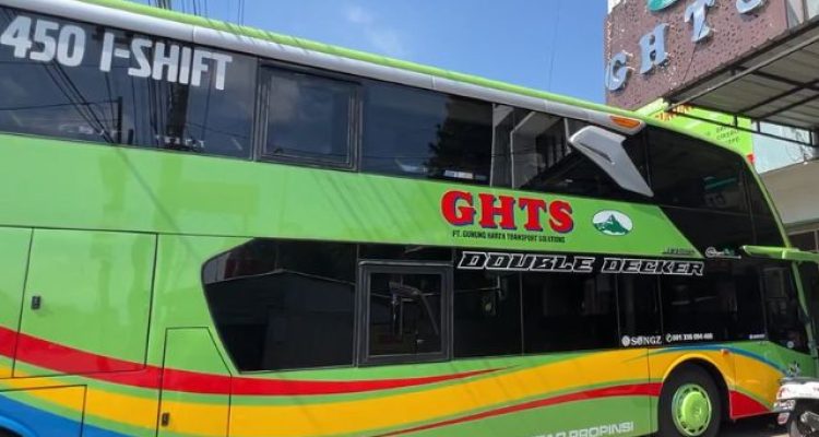 Bus Gunung Harta Sleeper Jember ke Bogor GTS Green Luxury
