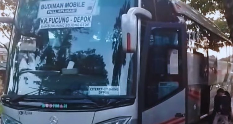 Info Jadwal dan Rute Bus Budiman Karang Pucung Cilacap – Depok via Bambu Kuning Cibinong Pemda