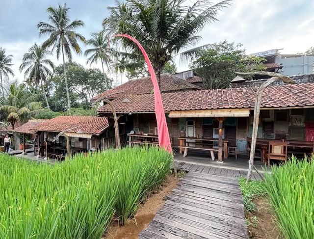 Tempat Nongkrong View Sawah di Bogor