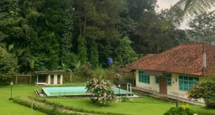 Villa Ivan Megamendung Kapasitas 100 Orang di Puncak Bogor, Kolam Renang dan Taman Luas untuk Gathering Besar
