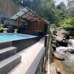Villa di Tugu Utara Murah Pinggir Sungai Jernih Puncak Bogor